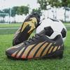 Низкие кожаные футбольные бутсы для молодежи с длинными шипами для профессиональных тренировок