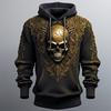 Skulls Men's Fashion 3D Print Hoodie Outdoor Holiday Vacation Hoodies Long Sleeve Hooded Print Front Pocket Hoodie Sweatshirt