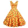 Retro's Dance Skirt Floral Thin Medium and Long Big Swing Skirt