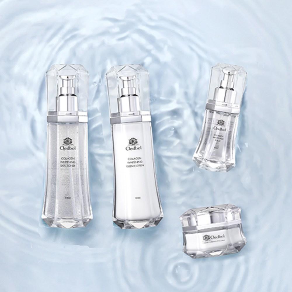 Набор Cledbel Collagen Whitening Skin Toner + Essence Lotion + Serum + Cream, 1 набор