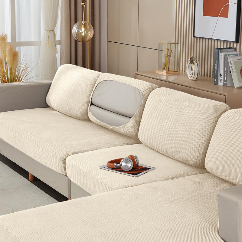 Жаккардовый чехол на подушку для дивана, эластичный нескользящий чехол на сиденье для гостиной, моющийся, моющийся, чехол на подушку для кресла, домашний декор