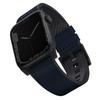 Uniq Straden Strap Apple Watch Series    1/2/3/4/5/6/7/8/9/10/Se/Se2/Ultra/Ultra 2 42/44/45/49Mm. Leather Hybrid Strap Blue/Blue