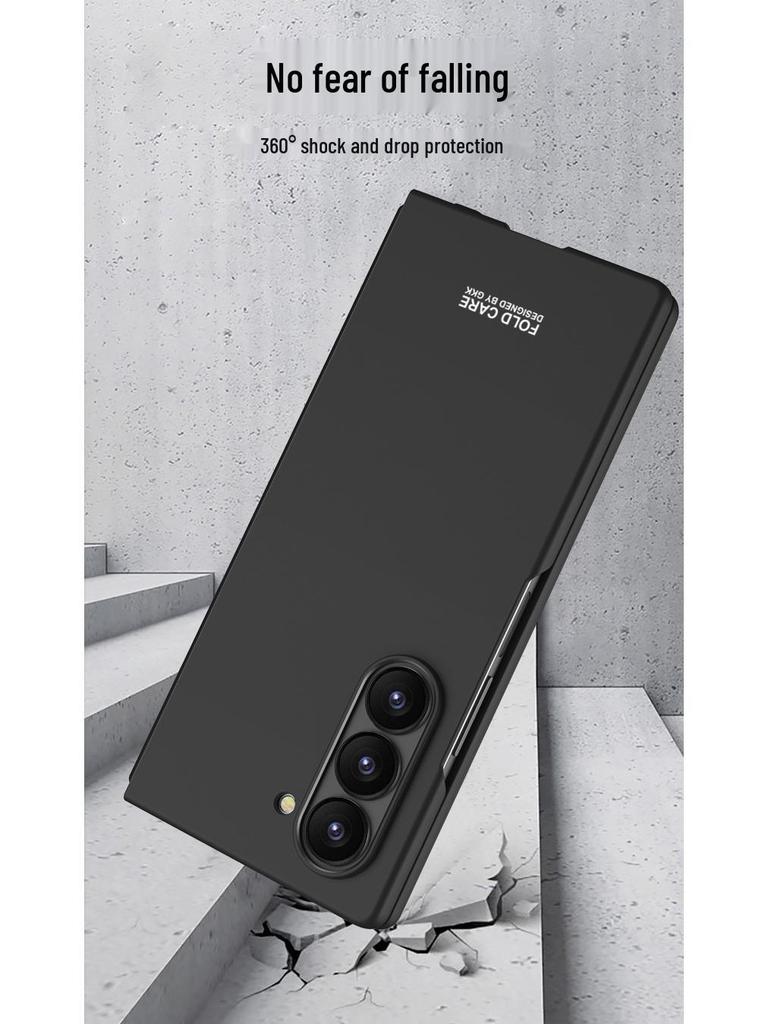 Ультратонкий матовый чехол для телефона Samsung ZFold7: Модный, Однотонный, Складной Защитный Чехол
