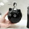 480Ml Ceramic Soap Dispenser Black Cat Design Lead-Free Soap Holder