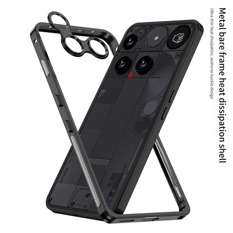 Чехол для Nothing Phone 3 3A Pro Модный Металлический Каркас Мелкие Отверстия Защита Линз Приятная для Кожи Ударопрочный Чехол Для Nothing Phone 3 Funda