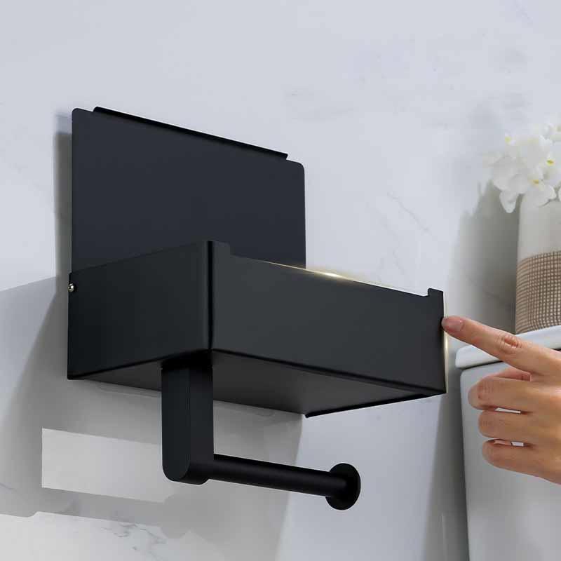 Wall Mount Toilet Paper Holder Bathroom Tissue Accessories Rack Holders Punch Free Toilet Roll Paper Holder XYZ
