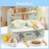 Simulation Wooden Mini Kitchen Utensil Cooking Set Children Toys For Role Play