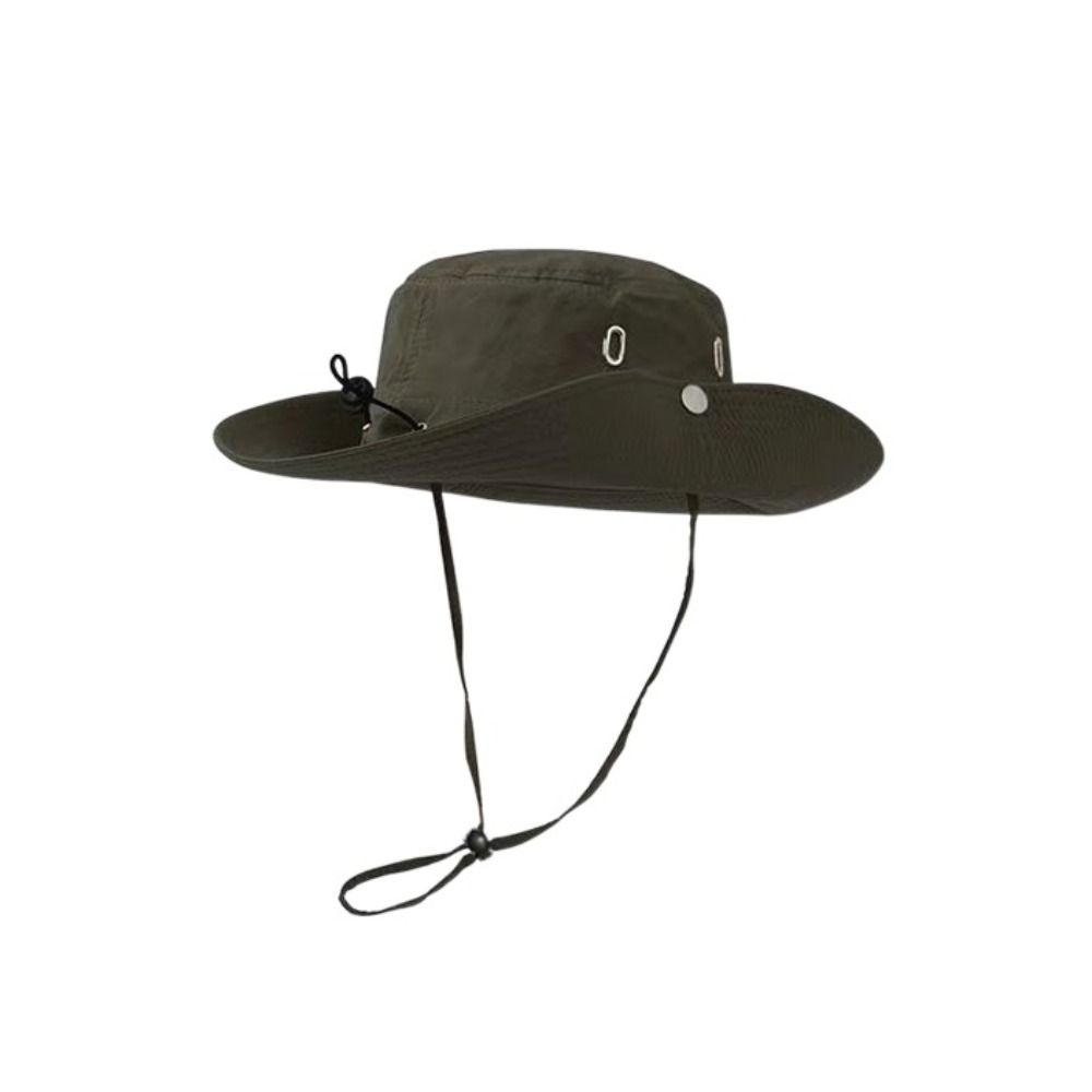 Sunscreen Sun Hat Solid Color Hiking Cap Fashion Hiking Fisherman Hat Fishing