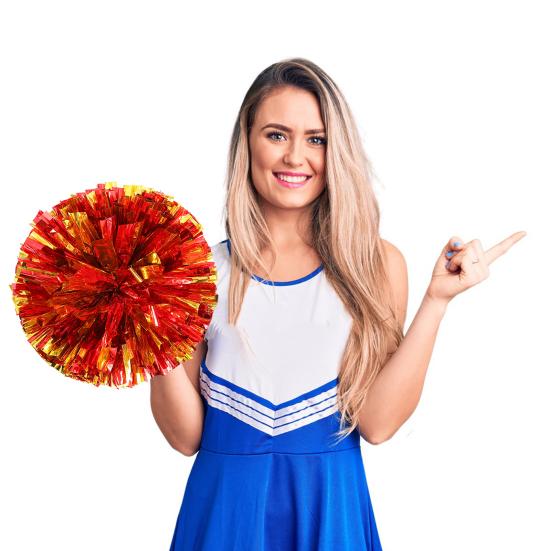 Букет из металлической фольги, ручные цветы для детей, подростков, спортивная команда, игра с мячом, растяжки для болельщиков, помпоны