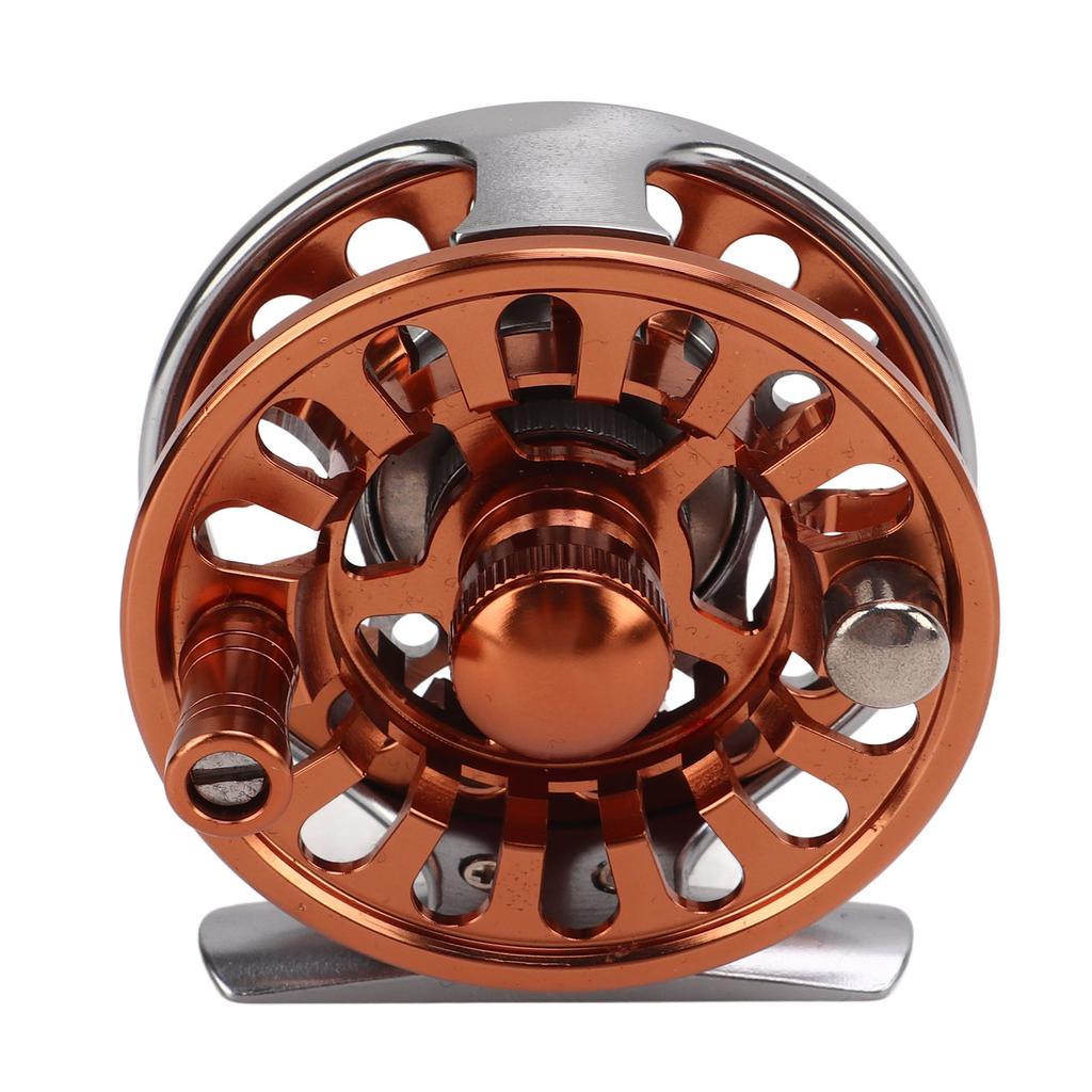 Fly Fishing Reel Efficient Braking 3 Bearings 2 Colors Adjustment CNC Processing 3 4 Fly Reel for Outdoor Fishing