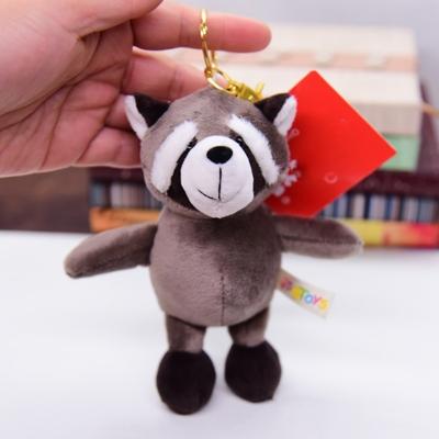 Мягкая игрушка Животное Плюшевый брелок Волк Бегемот Коала Енот Лесное животное Подвеска 13см Тигр Жираф