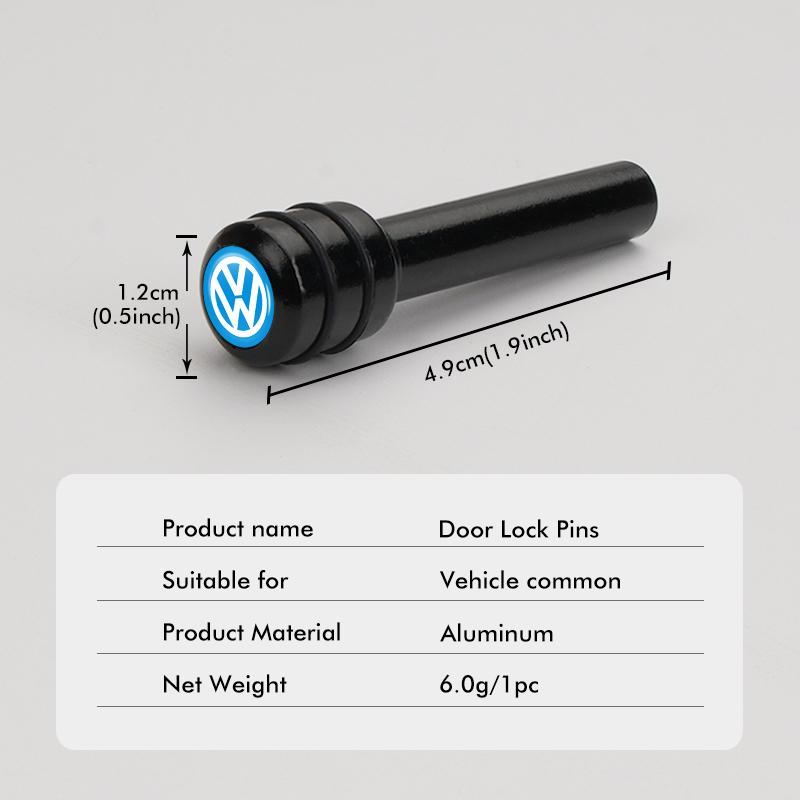 Car Door Lock Pin Knob Pull Security Insurance Accessories For Volkswagen VW Scirocco Passat Polo B5 B6 B7 CC Tiguan Sharan QN9