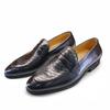 Модная мужская обувь больших размеров из кожи, повседневная, роскошные мокасины-лоферы, деловая обувь для платья, удобная, слипоны