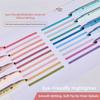 5pcs Pastel Colors Fluorescent Pen Dual Tip Colored Mark Pen Smudge-Proof Drawing Pen  Student Use