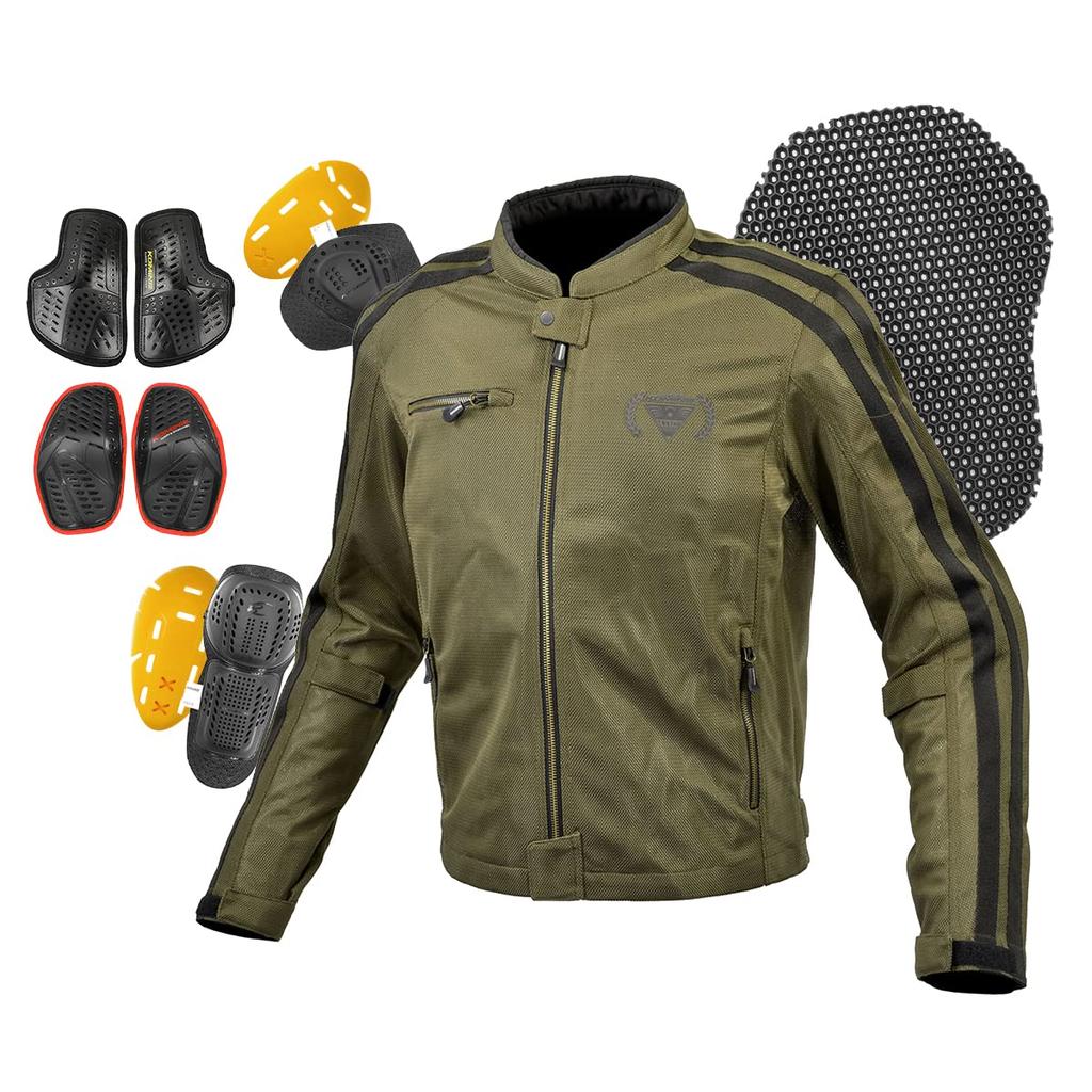 KOMINE Neo Olive Motorcycle XL 07-1191 Men's Jacket,