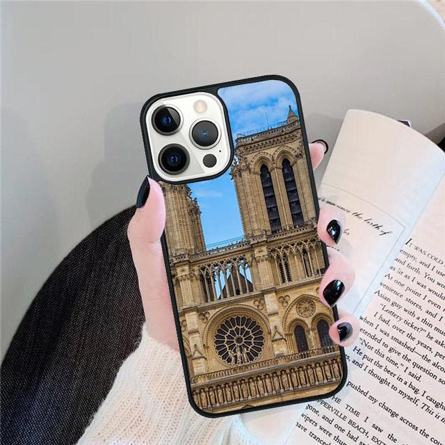 Нотр-Дам де Пари Франция Чехол-Ракушка Для iPhone 17 Air 15 16 14 13 12 Pro Max 11 Pro Max Plus Чехол для Телефона