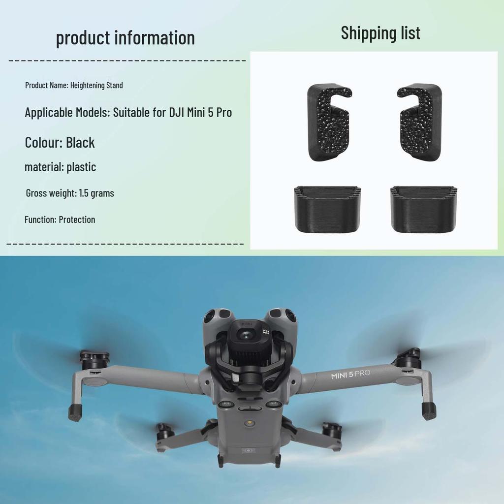 DJI Mini 5 Pro Drone Foldable Landing Gear Heightening Bracket