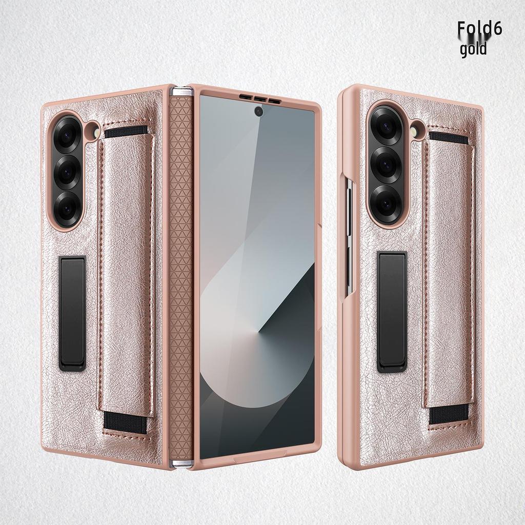 Защитный чехол для Samsung Fold6/Fold5 с ремешком на запястье и пленкой на шарнир