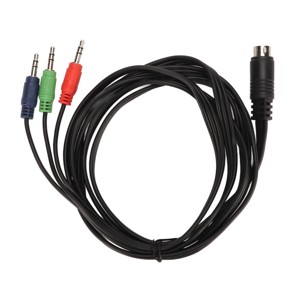 Plug and Play Мини DIN 9-контактный на 3,5 мм Кабель Гибкий DIN на 3 Кабеля Подключение Динамика