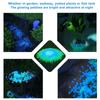 200Pcs Glow In the Dark Garden Pebbles For Sidewalk Garden Terrace Lawn Garden Patio Fish Tank Aquarium Decoration Glow Stone