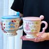 Good Looking Birthday Gift for Boys and Girls Best Friends Ceramic Mug with Lid Spoon Couple Cup Practical Souvenir