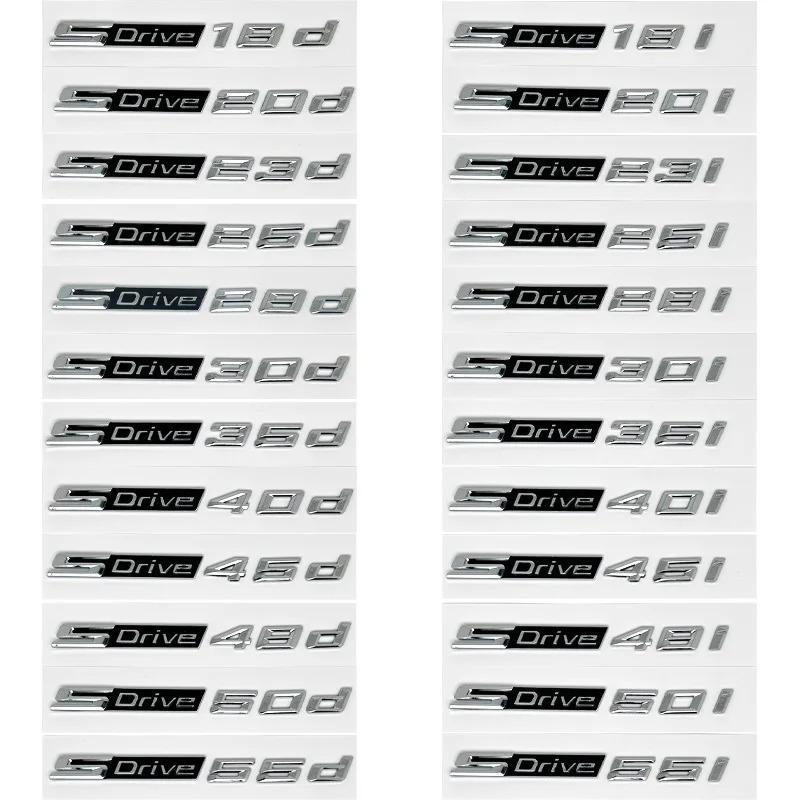 3D Xdrive 20d 30d 35d 40d 50d 20i 25i 30i Car Fender Emblem Trunk Badge Sticker for BMW X1 X3 X4 X5