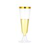 25pcs Disposable Wine Cups Plastic Champagne Flutes Sparkling Champagne Bar Cups Weddings Home Party Cocktail Red Wine Goblet