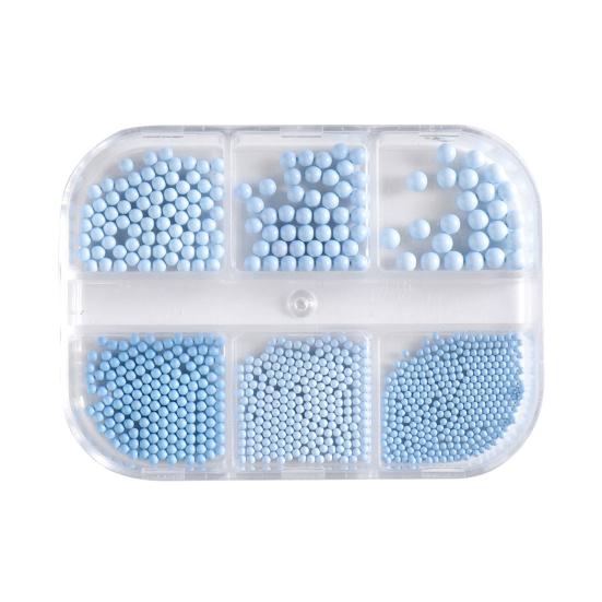 6 сеток/коробка ювелирных изделий для ногтей. Изысканные легкие многоцветные макароны «сделай сам», полный круглый жемчуг для дизайна ногтей.