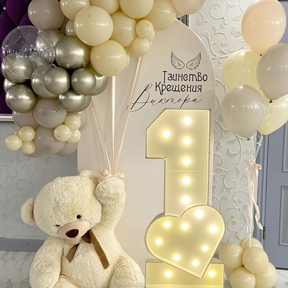 1 шт. 73 см освещение Love Number ONE KT Board Декор для вечеринки на годовщину, день рождения, домашний инструмент для украшения вечеринки, подарок детям