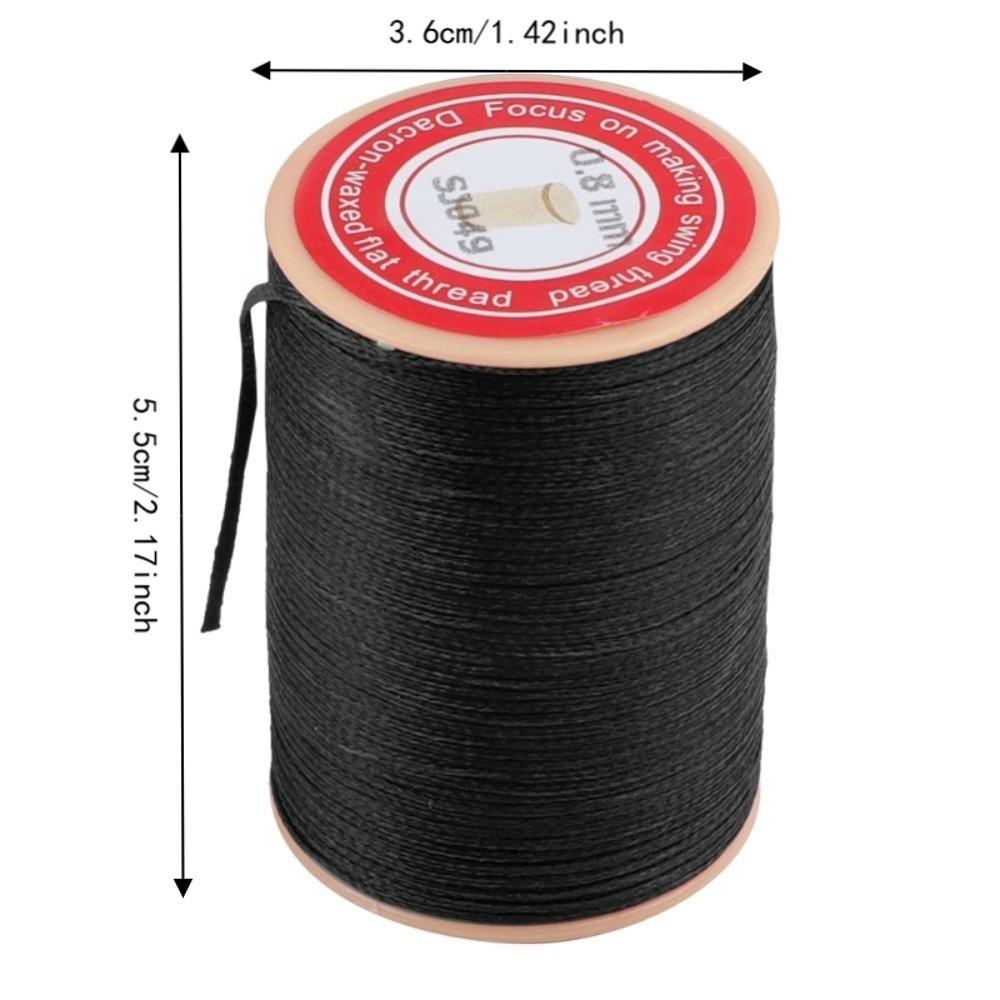 Polyester Waxed Thread Round Braided Stitching Thread Durable Sewing Cord Leather Crafts
