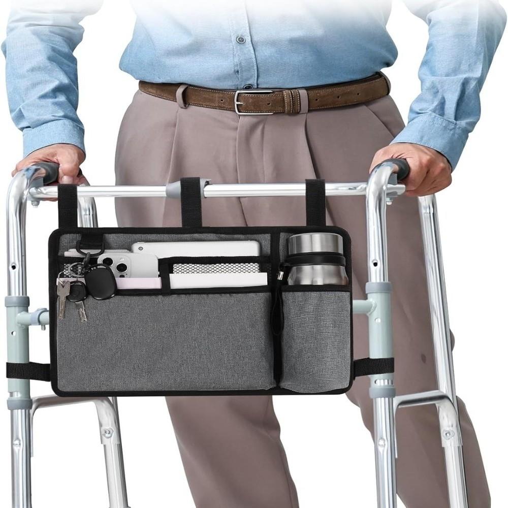 Cup Holder Included Walker Pouch Attachments Large Capacity Walker Organizer Pouch
