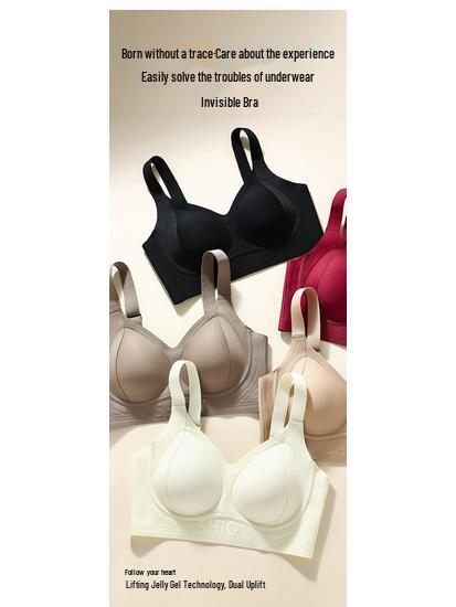 Бесшовный бюстгальтер с мягкой поддержкой, предотвращающий провисание, с гелевой спинкой для женщин - Большой размер