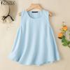 Women Summer Round Neck Casual Sleeveless Tank Tops