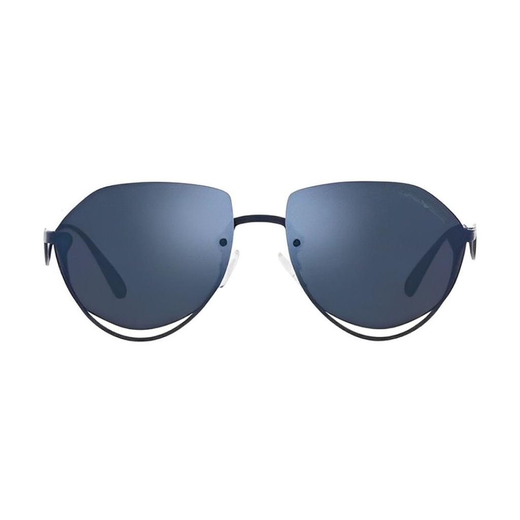 Emporio Armani Wave Leg UV Protection Irregular Sunglasses Men sunglasses Blue EA2137301855