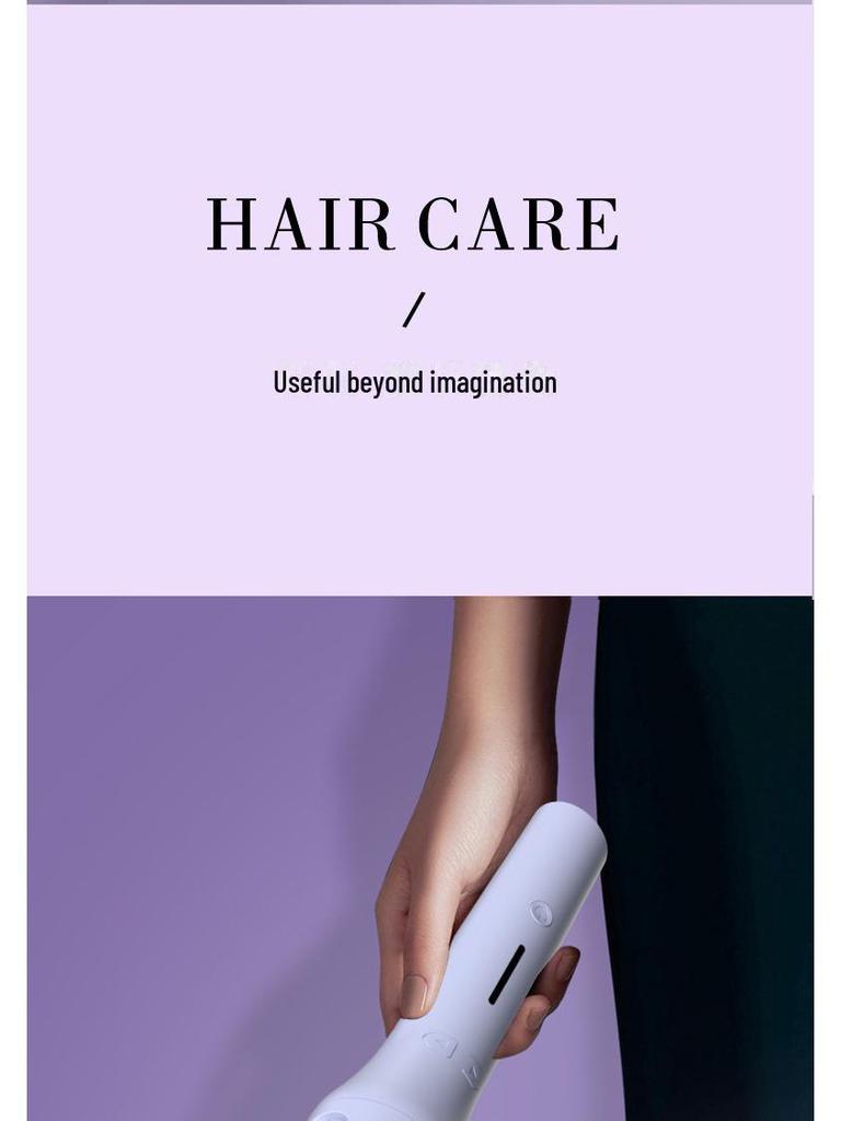 32mm Automatic Curling Iron: Gentle on Hair, Creates Big Waves, Ideal for Home Use, Orange