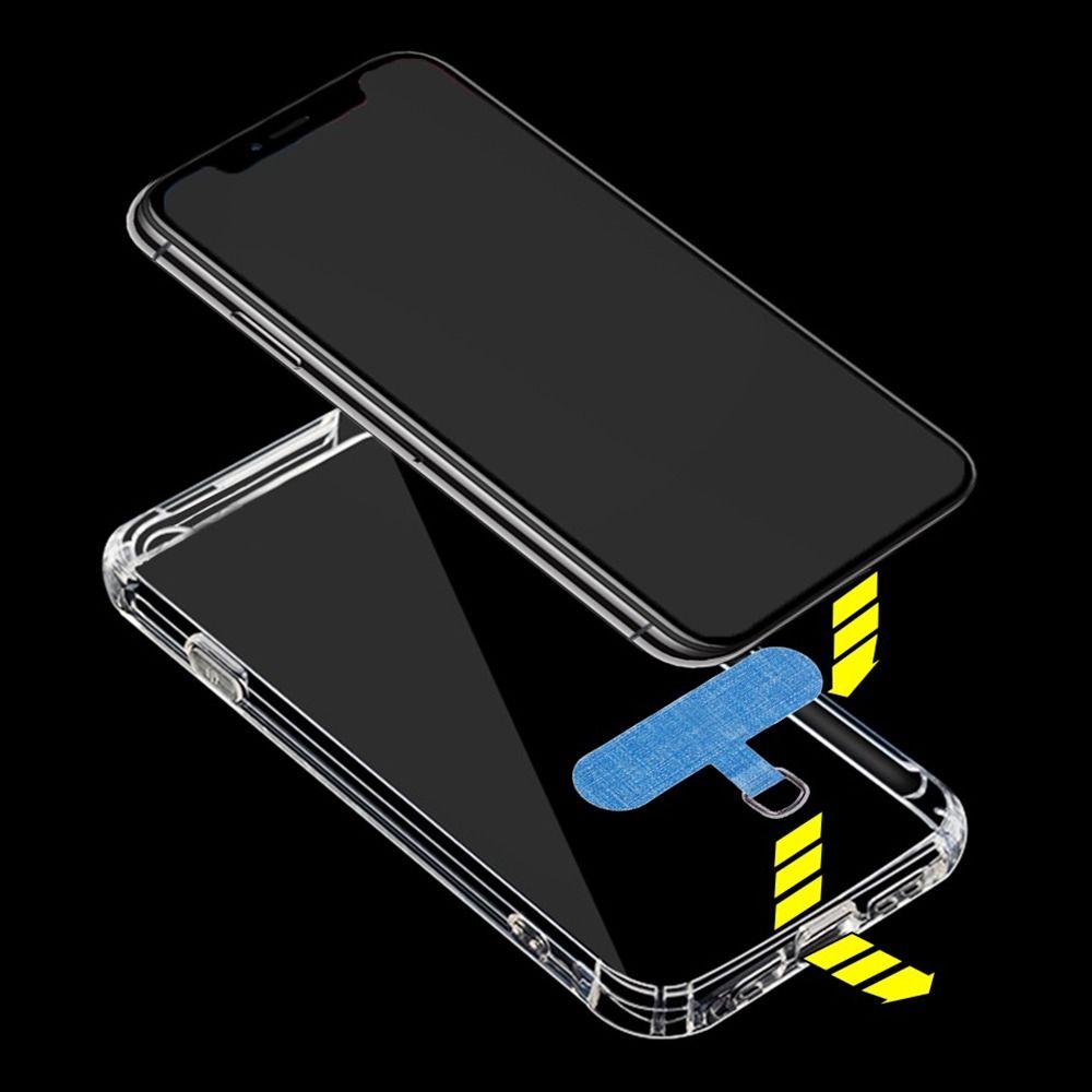 5Pcs Replacement Phone Hanging Cord Nylon Patch Tether Pad Universal Phone Anti-lost Lanyard