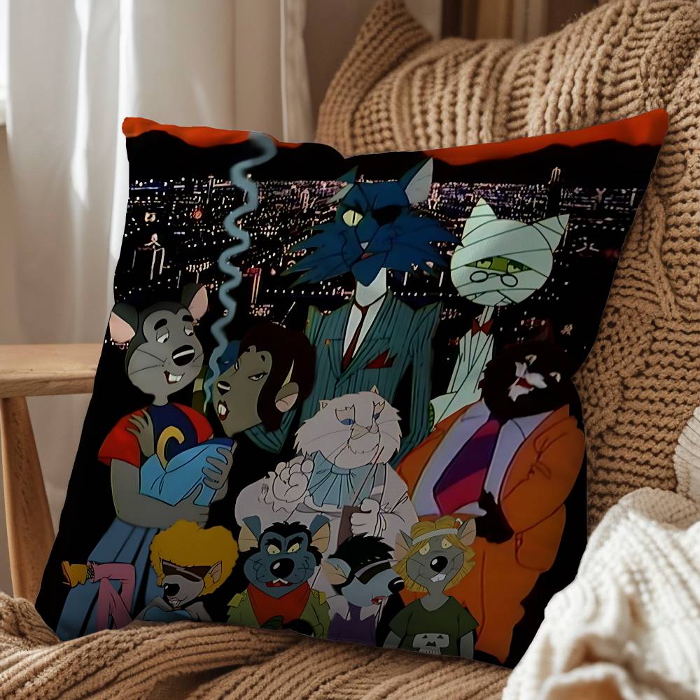 Adult comedy Cat City pillow cover living room sofa cushion cover bedroom room bed pillow cover home decoration