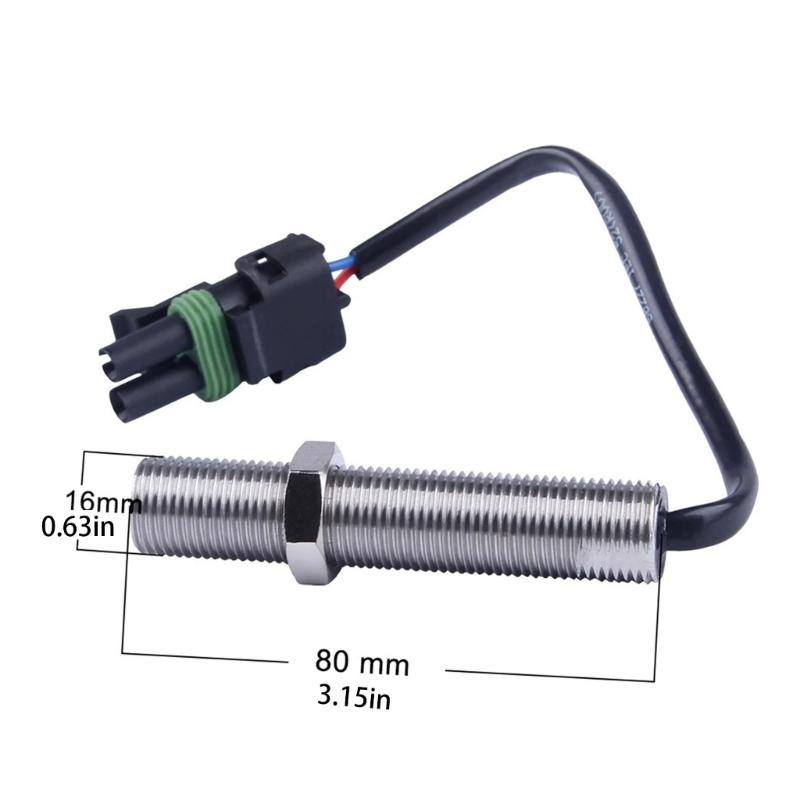 Accuracy RPM Sensor Heavy Duty Magnetic Speed Sensor Rapid Installation Engine RPM Monitor Suitable for Fuels Engines