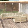 Day and Night - Day and Night Garden Furniture 8 Pieces and Cushions Solid Cream Pine Wood