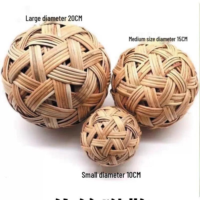 Мяч Сепак Такрав из бамбука ручной работы для китайского Нового года и традиций Куджу