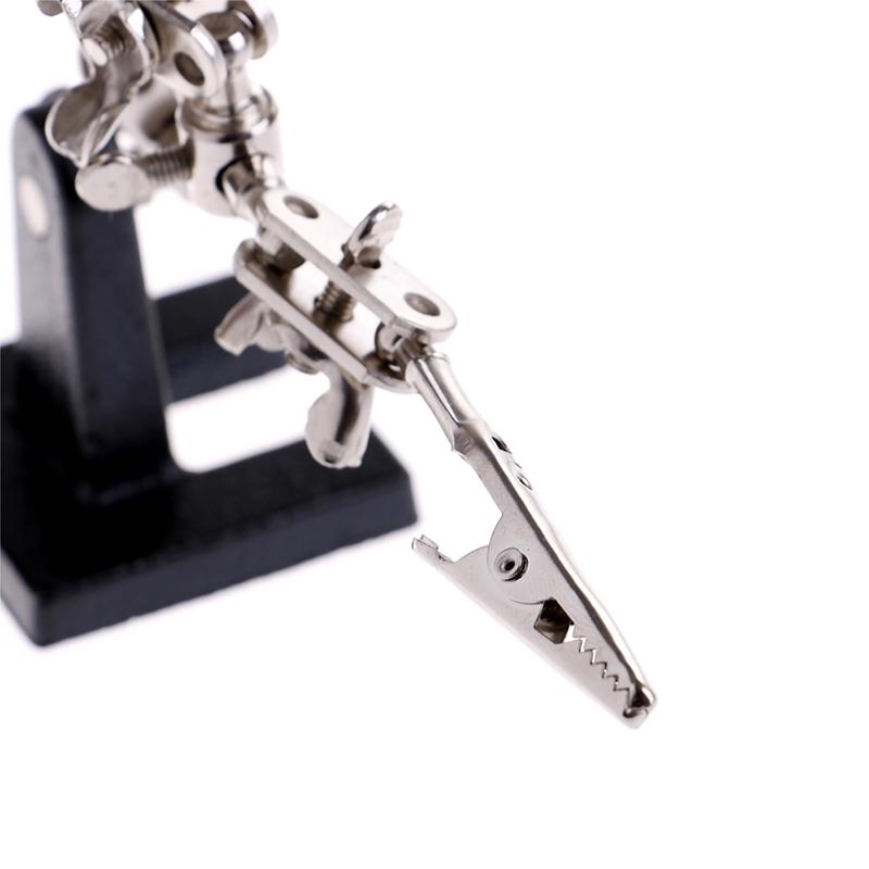 1X Подставка для паяльника из третьих рук, вспомогательный зажим, тиски, увеличительное стекло