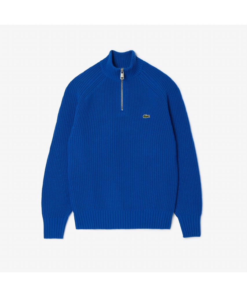 LACOSTE Men'S Rib Knit Half-Zip Pullover Ah3134-54N Hjm