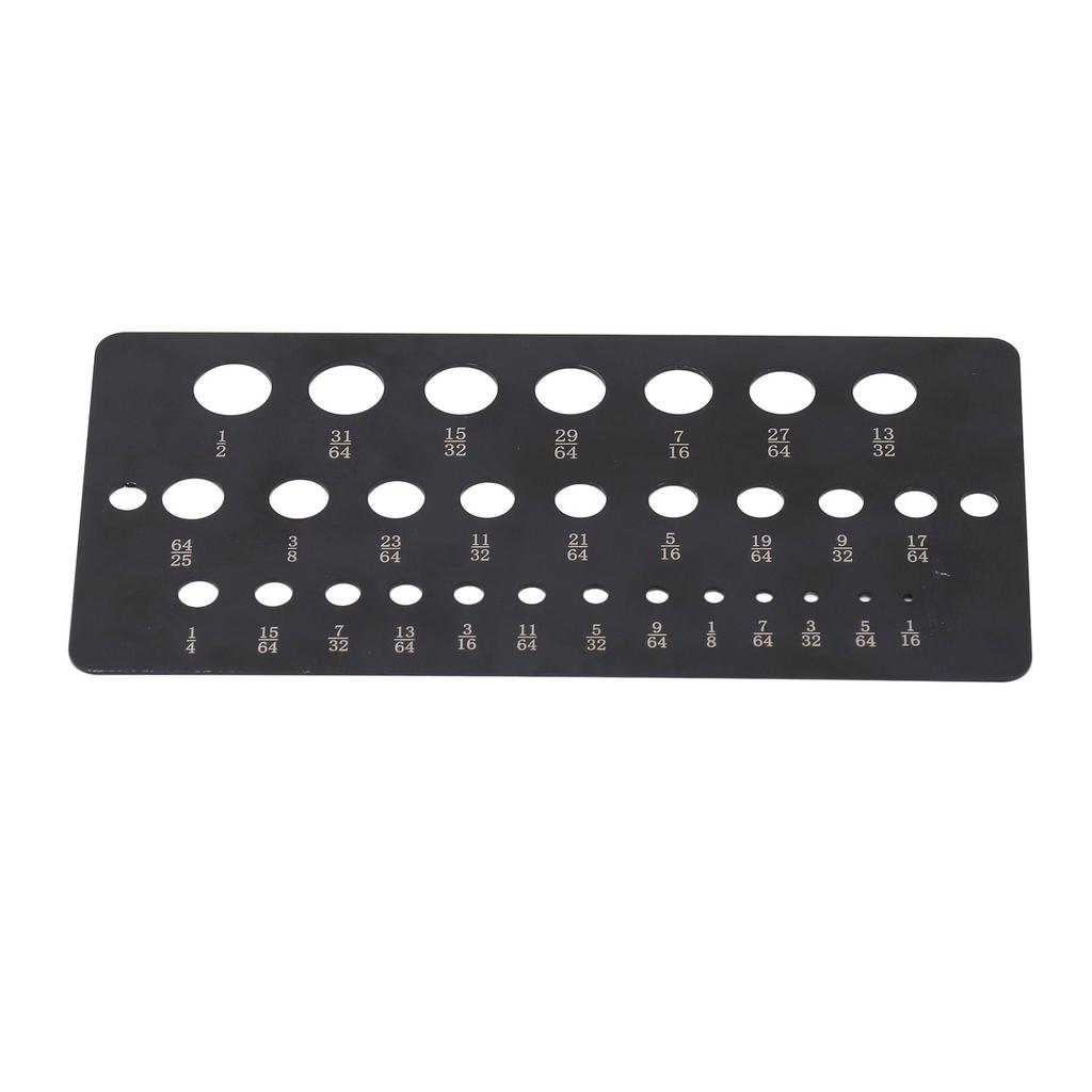 Калибр сверла 29 отверстий 1/16 до 1/2 дюйма десятичный метрический нержавеющая сталь сверло размер проверки для O