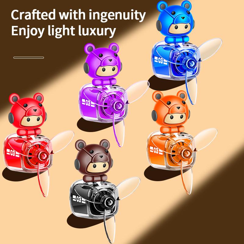 Вентилятор на шлем Медведь Автомобильный Освежитель воздуха в дефлектор Ароматизатор Спрей Для устранения запаха Долговечный