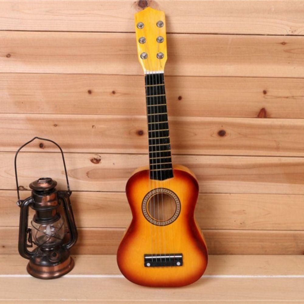 Детская гитара из массива дерева Классический музыкальный инструмент Игрушка Игра Деятельность