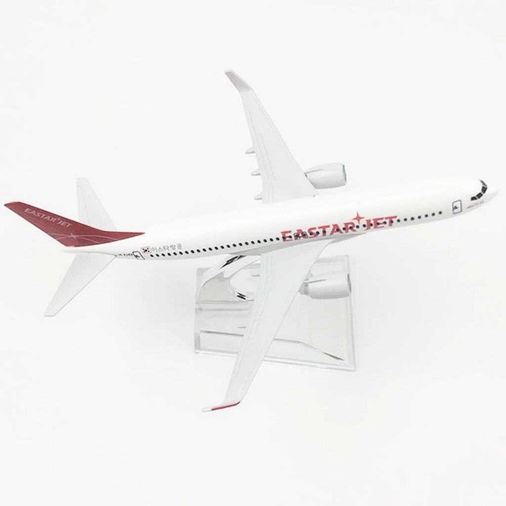 1/400 Scale B737 Korea Eastar Jet Airways Alloy Aircraft Model Diecast 16cm Plane Metal Toy Miniatures with Base Boys Hobbies