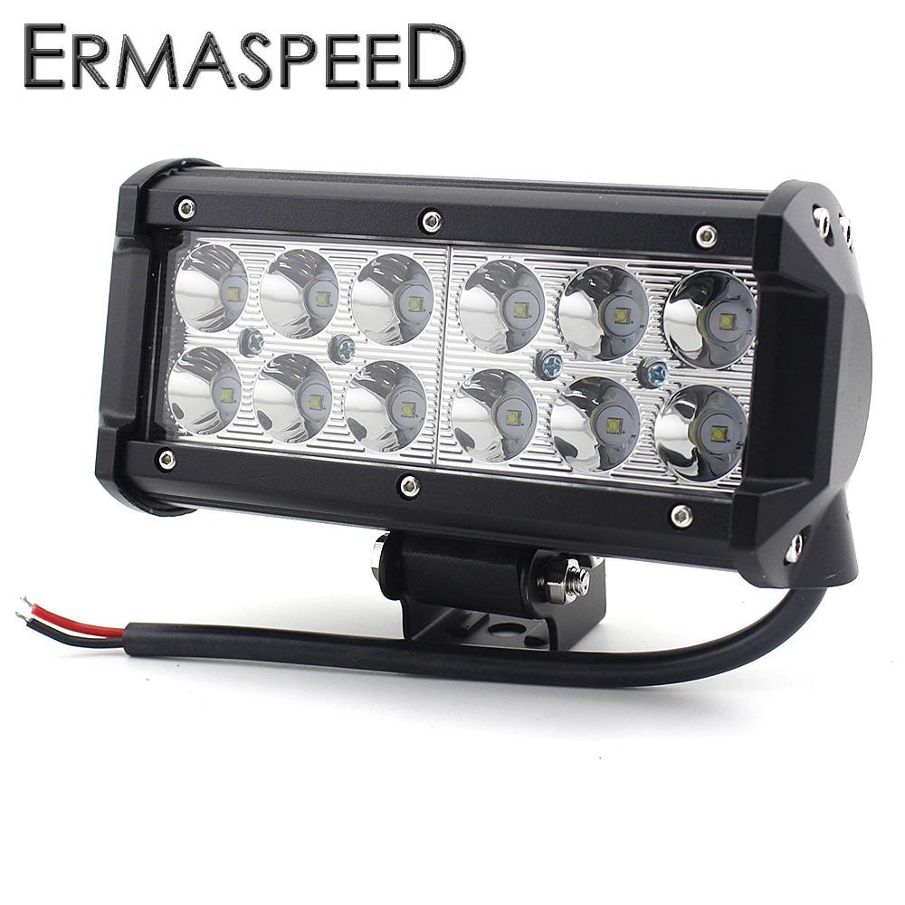 36W 6000K Motorcycle Led Spotlight Headlight Light Bar Waterproof Motorbike Fog Light Lamp For Car Truck Motocross Work