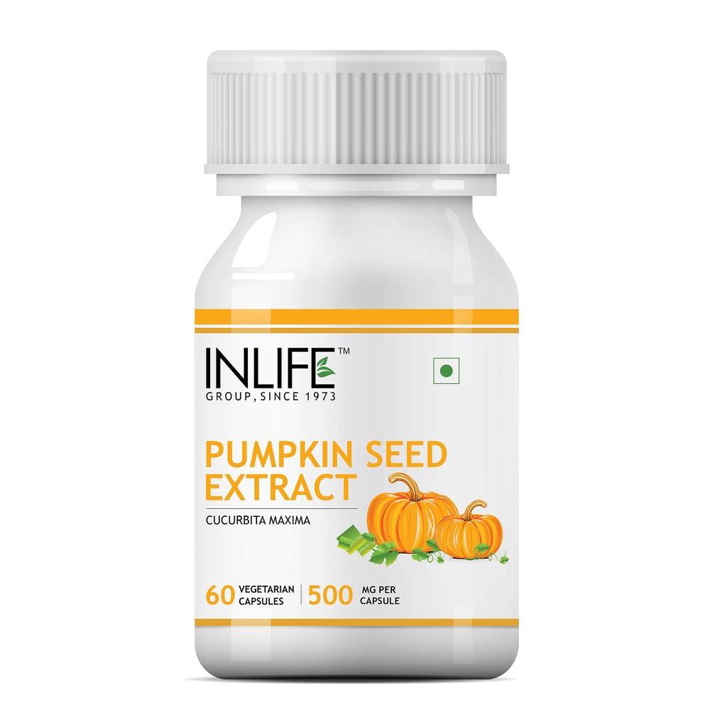 Экстракт семян Тыквы (60 кап, 500 мг), Pumpkin Seed Extract, INLIFE