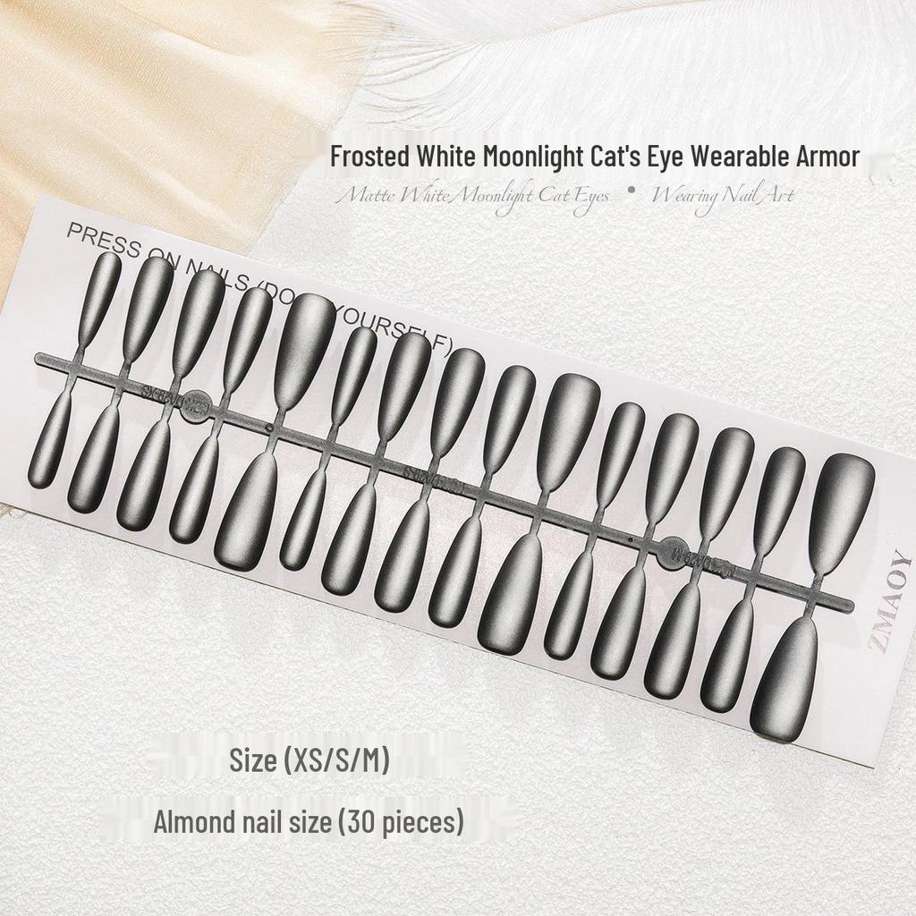 Румяна для ногтей с позолотой «кошачий глаз» — набор из 30 предметов, ручная работа, готовые к использованию размеры XS/S/M