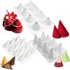8/12 Holes Christmas Hat Chocolate Silicone Mold Nonstick Cone Fondant Mousse Cake Mold Christmas Tree Baking Decorating Tool